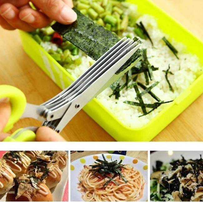 5 Blade Kitchen Salad Scissors