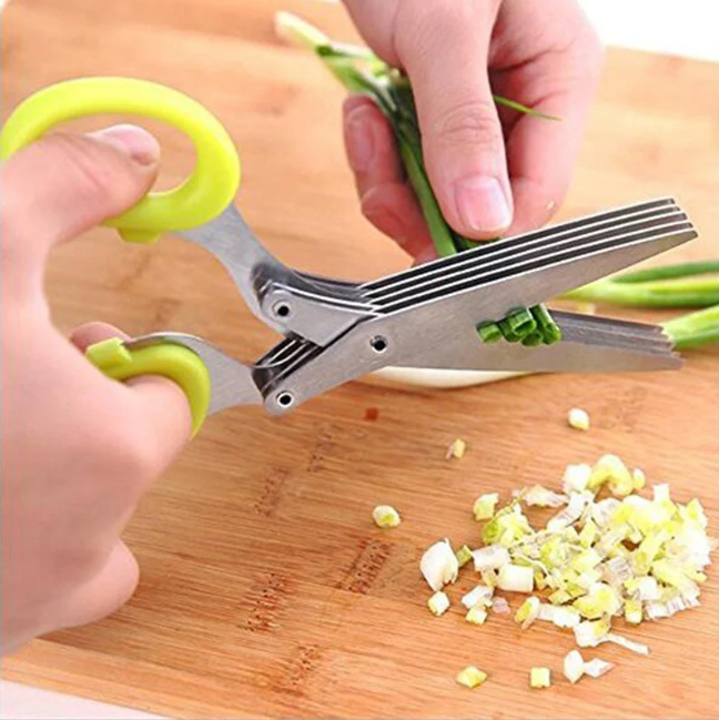 5 Blade Kitchen Salad Scissors