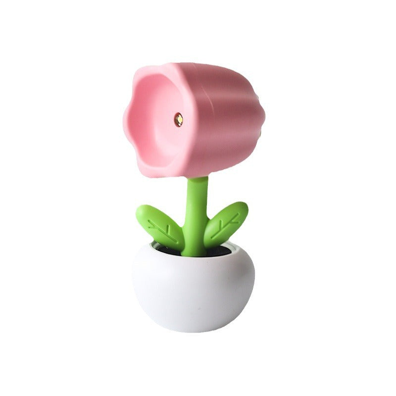 Creative Mini Small Night Lamp Flower 360 Degree Rotation