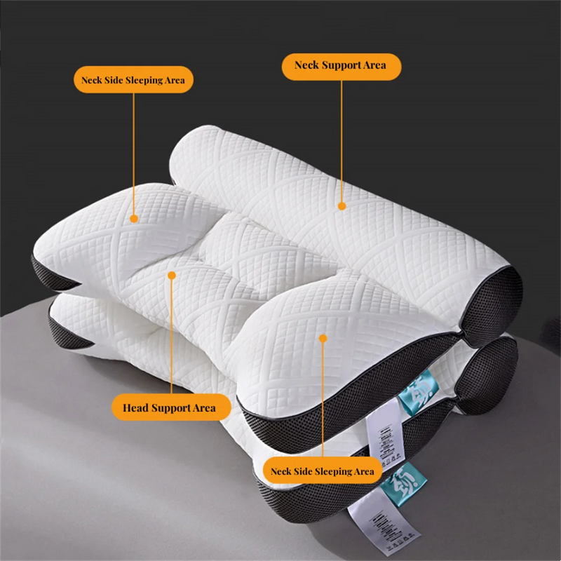 Orthopedic Ergonomic Pillow with Memory Foam – 40 x 60 cm, Slow Recovery, Comfort and Support for Cervical Relaxation